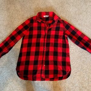 Plaid Flannel Button Down Shirt